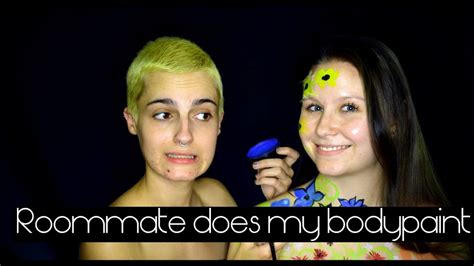 My Roommate Does My Body Paint Face Effects Suzi YouTube