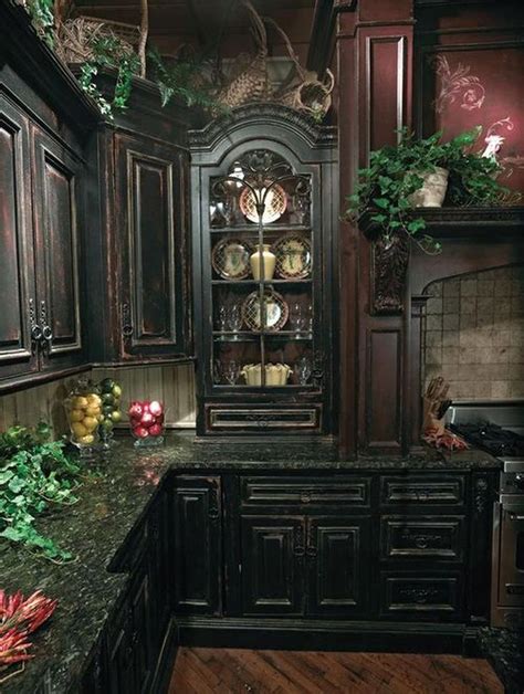 Inspiring Traditional Victorian Kitchen Remodel Ideas 18 Dark Kitchen