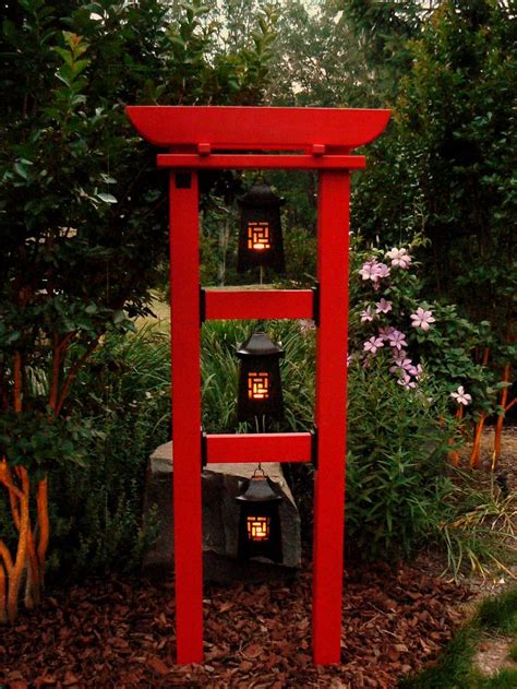 Tranquility Botanical Tower In Vibrant Red Botanical Tower Flickr Small Japanese Garden