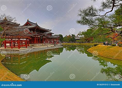 The Phoenix Hall Of Byodo In Temple In Kyoto Japan Stock Image Image