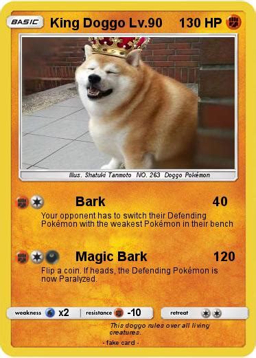 Pokémon King Doggo Lv 90 90 Bark My Pokemon Card