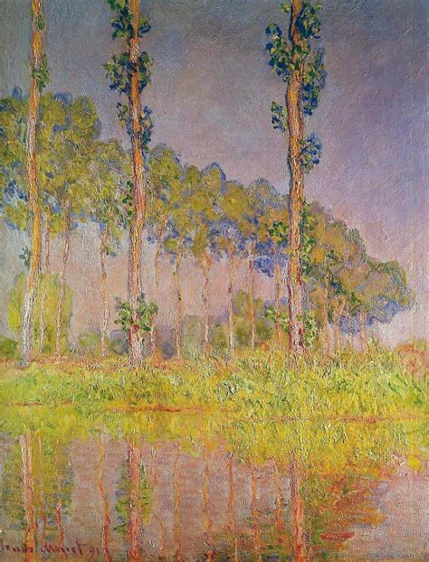 Three Trees In Spring ~ Claude Monet Monet Oil Paintings Monet Art