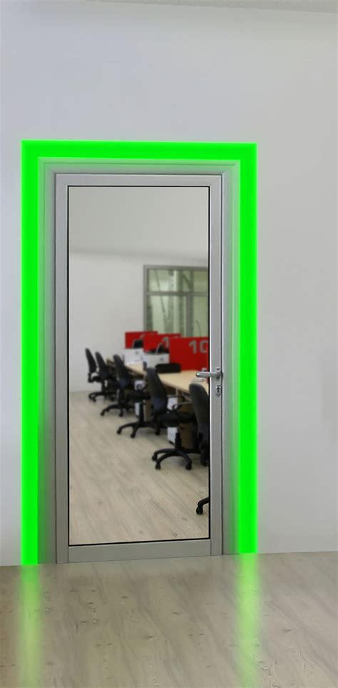 Illuminate Door Frames With Colored Leds To Lighten The Mood And Bring