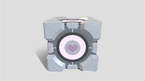 Companion Cube Portal 2 Version Download Free 3d Model By