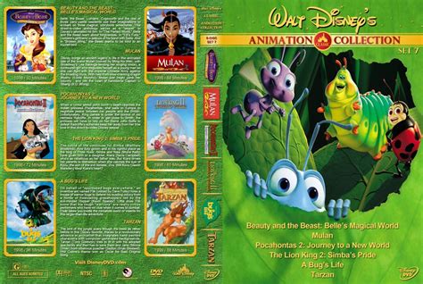 Walt Disney S Classic Animation Collection Set 7 Movie Dvd Custom Covers Beaty And The