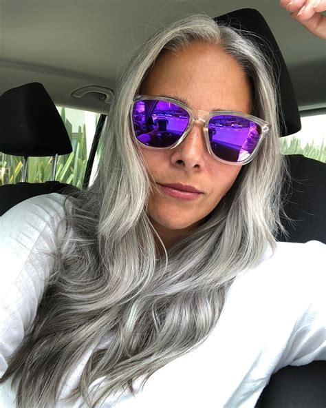 Image May Contain 1 Person Sunglasses And Closeup Gray Hair Growing Out Beautiful Gray Hair