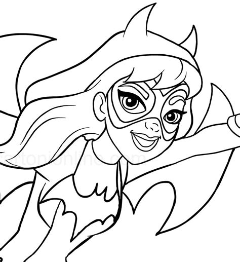 Dibujos De Batgirl Para Colorear Pintar E Imprimir Dibujosonlinenet