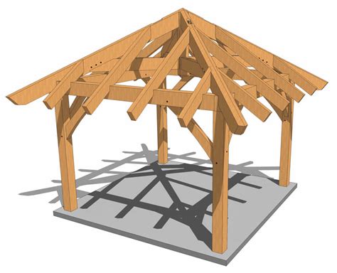 Make the slopes on all four sides the same. How To Build A Square Hip Roof Gazebo
