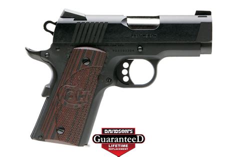 1911 Colt Defender 9mm G10 Black Cherry Grips Climags