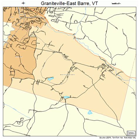 Graniteville East Barre Vermont Street Map 5029450