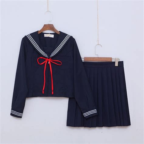 Uphyd Classic Orthodox Jk Uniforms Summer Sailor Suit S Xl Dark Blue