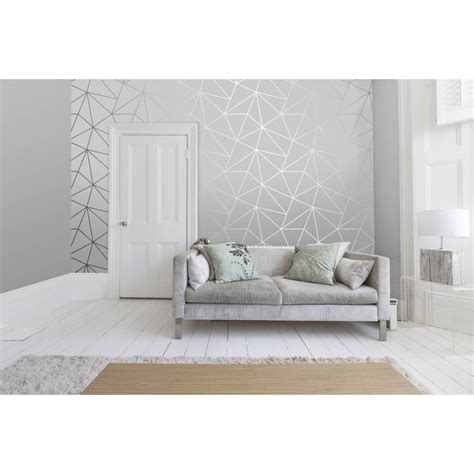 Silver And Grey Wallpaper Living Room Ideas Wallpaperuse