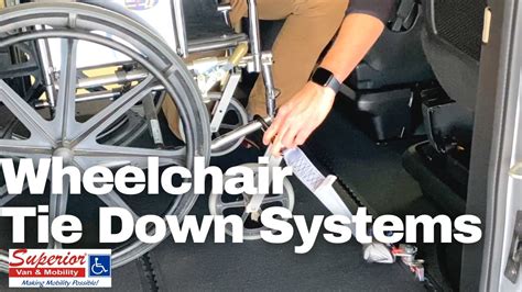 How To Use Wheelchair Tie Down Securement Systems In Wheelchair