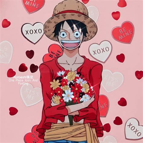 Luffy Valentines Day Icons En 2021 Arte De Anime Luffy Anime