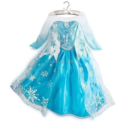 Classic Deluxe Frozen Elsa Costume Frozen Anna Dress For Halloween