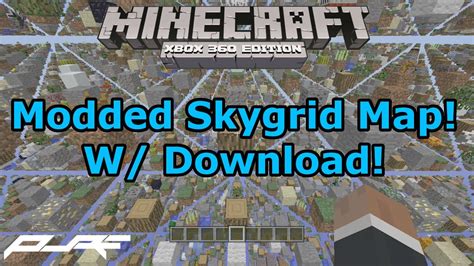 Minecraft Xbox 360 Modded Skygrid Map W Download Youtube