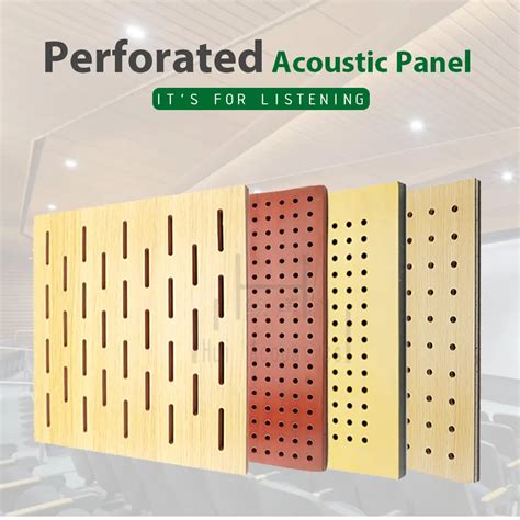 Wood Veneer Mdf Soundproofing Perforated Acoustic Panel Ceiling Tiles