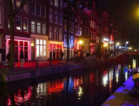 Amsterdam Red Light District Map Windows Bars Sex Shows Hotels