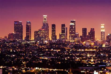 Los Angeles Stock Photo Image Of Sunset Orange Scenic 2297436