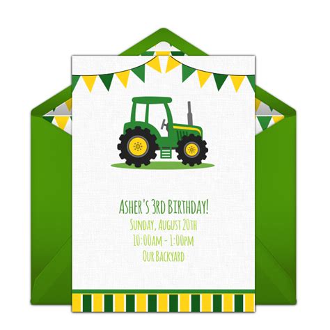 Free Tractor Party Printables Printable Templates