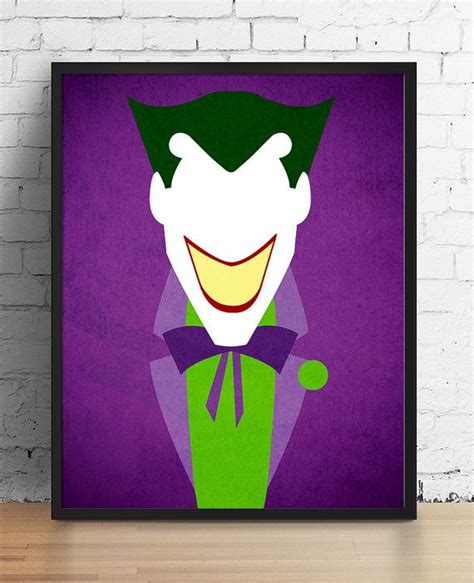 Batman Poster Joker Poster The Dark Knight Print Comic Print Joker