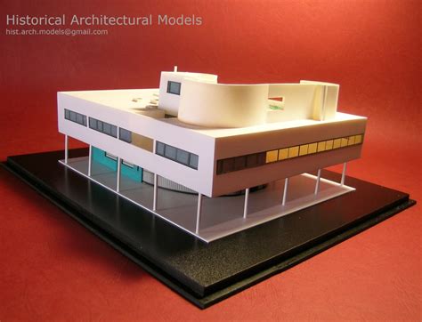 Historical Architectural Models Le Corbusier Villa Savoye Scala My