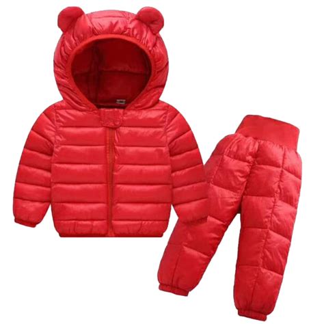 Buy Baby Winter Coatpants Set Kids Casual Solid