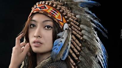 Indianka Native American Kobieta Tapety Wallpapers Background