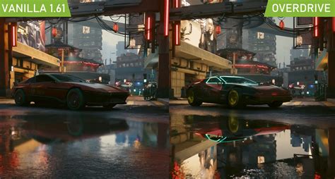 Cyberpunk 2077 Ultra Overdrive Mode Ray Tracing Early Comparison Video