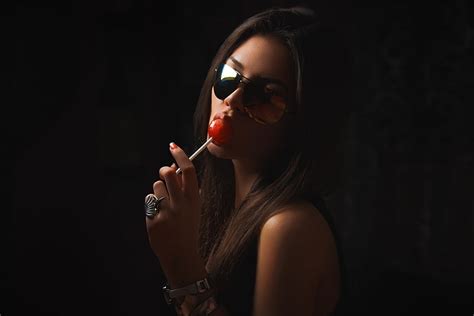 hd wallpaper girl sexy passion glasses lips lollipop beauty photographer wallpaper flare