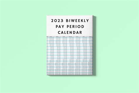 2023 Biweekly Payroll Calendar Printable Pdf Poster Etsy Uk