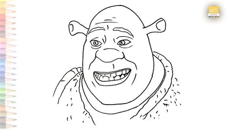 Shrek Face Drawing Easy How To Draw Shrek Face Step By Step Shrek