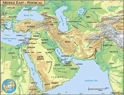 Asia Physical Map Southwest Asia Physical Map My Blog With 600 X 460