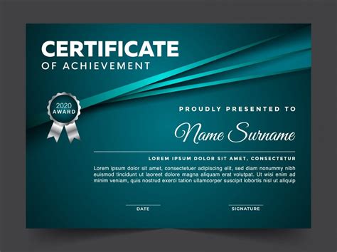 Certificate Template Ppt