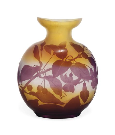 A GallÉ Cameo Glass Fuchsia Vase Circa 1900 Christie S