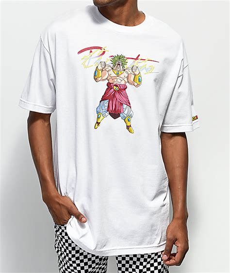 Low to high sort by price: Primitive x Dragon Ball Z Broly White T-Shirt | Zumiez
