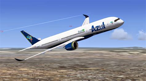 Aviação Arte Airbus A350 900 Xwb Azul Camsim