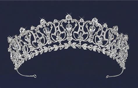 Rhinestone Scroll Wedding And Quinceanera Tiara In Silver Or Gold