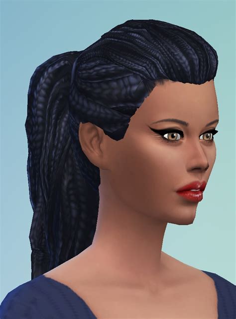 Birksches Sims Blog Dreads Ponytail Hair ~ Sims 4 Hairs