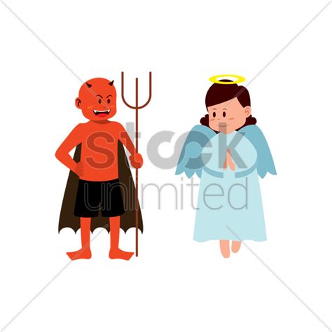 Satan Clipart Angel And Demon Angel And Devil Clipart Png Download