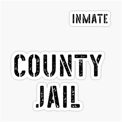 County Jail Inmate Funny Prison Costume Sticker For Sale By