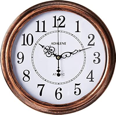 Amazon Com Adalene Inch Decorative Wall Clock Silent Non Ticking