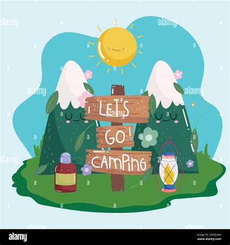 Lets Camping Stock Vector Images Alamy