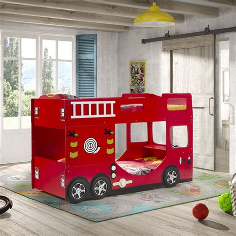Vous y trouverez les meilleures pièces uniques ou personnalisées de nos boutiques. Lit Superposé Enfant "Pompier" Rouge