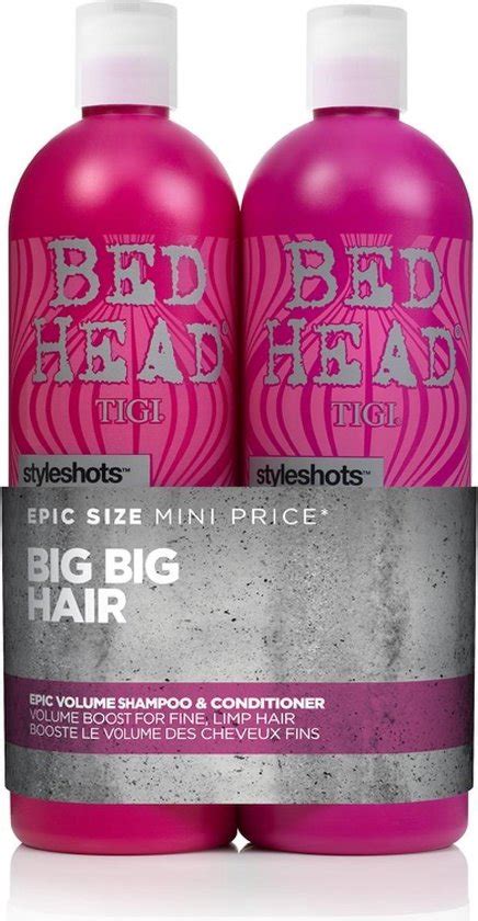 Tigi Bed Head Styleshot Epic Volume Shampoo Ml Conditioner Ml