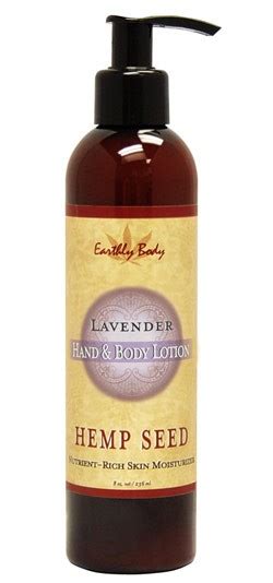 lavender earthly body hemp seed hand and body lotion 8 oz
