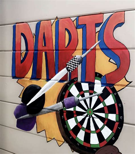 Dartboard I Did For A Dart Room Artwork Cavaliers Logo Cleveland