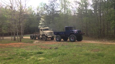 Deuce And A Half Military Truck Pulling A 5 Ton Youtube