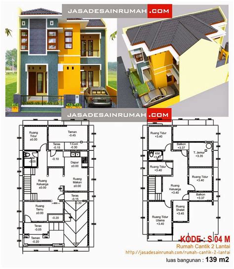 Desain Rumah Minimalis 2 Lantai Dan Denahnya Gambar Foto Desain Rumah