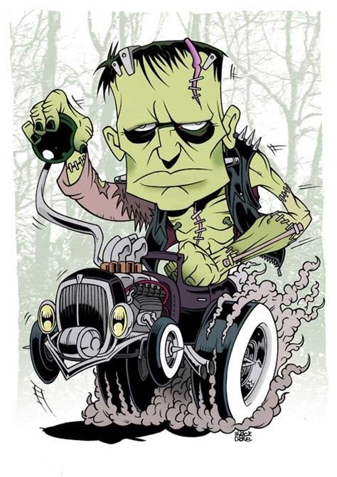 Franken Fink Ed Big Daddy Roth Inspired Piece 2011 Car Cartoon
